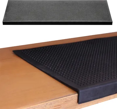 Produktbild von BigDean Gummi Stufenmatte 25x75cm Gummimatte Rutschschutz Treppe Stufen Außen mit Winkelkante Selbstklebend Gummistufenmatte