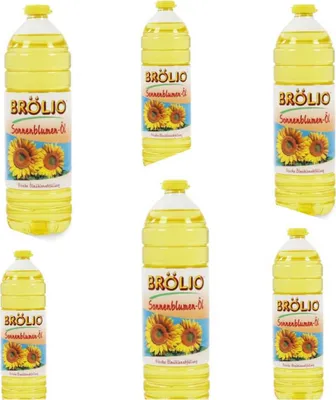 Produktbild von Sonnenblumenöl BRÖLIO, 6 x 1 L PET raffiniert 100% pflanzlich vegan