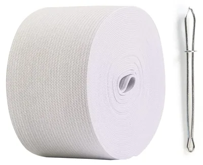 Elastikband 6 m, 50 mm, weiß, breit, für Nähprojekte