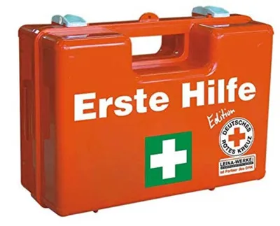 Imagen del producto de Kit de primeros auxilios - Contenido según la norma 13157 - Color naranja