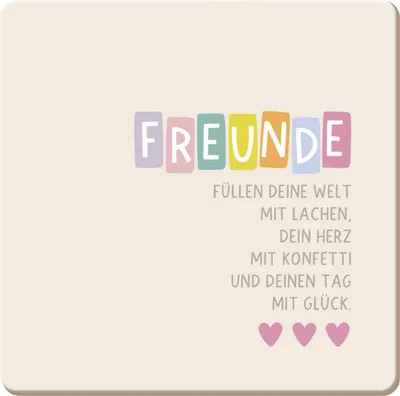 Produktbild von Grafikwerkstatt Korkuntersetzer Freunde Sonstige