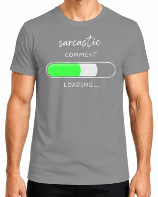 Productafbeelding van Sarkastische opmerking, grappig T-shirt voor heren, grijs, maat XL