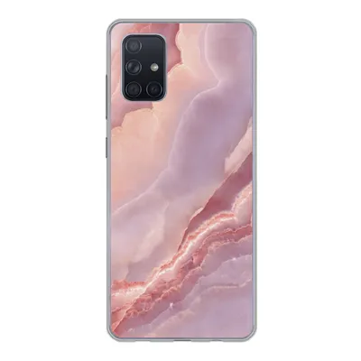 Produktbild von MuchoWow® Handyhülle Schutzhülle Hülle für Samsung Galaxy A51 5G Naturstein - Rosa - Nahaufnahme Silikon Softcase Handy Hülle - Abbildung