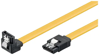 Zdjęcie produktu dla Goobay 95018, 0,3 m, SATA 7-pin, SATA 7-pin, Męska/Męska, Żółty, Prosty
