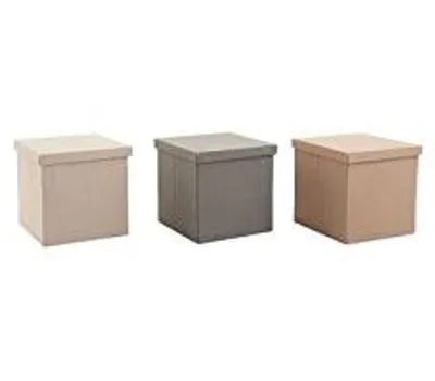 Faltbare Aufbewahrungsbox mit Deckel, 50x50x28 cm, Kunststoff
