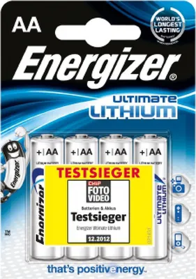 Produktbild von Energizer Ultimate Lithium LR6 Batterie 4er Blister