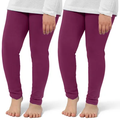 Produktbild von OCERA 2er Pack Kinder Thermo Leggings Beerefarben 146/152