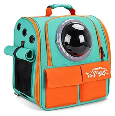 Immagine prodotto di Zaino per animali domestici - Borsa per trasportare gatti e cani - Viaggi con animali domestici - Ventilazione con finestra