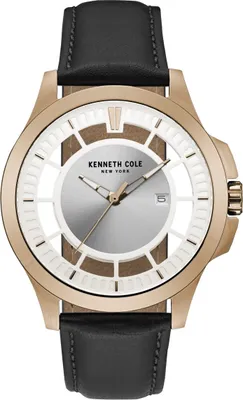 Produktbild von Kenneth Cole New York Herren-Armbanduhr Analog Quarz Leder 10027460