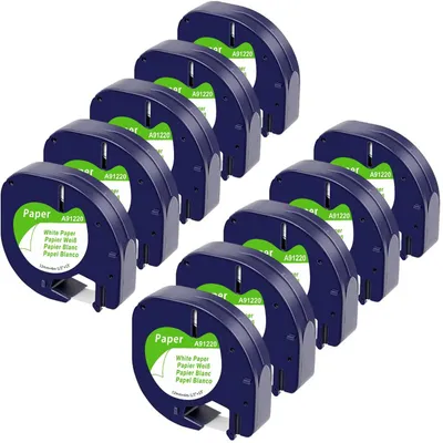 Produktbild von Solidchoice – Etikettenband für Dymo LetraTag, 12 mm x 4 m