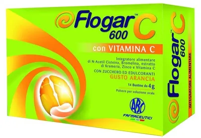 Produktbild von FLOGAR C 600 mit Vitamin C, 14 Beutel, Orangengeschmack