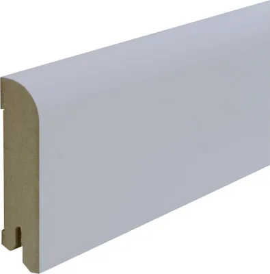 Produktbild von B.S. Bauprogramm Clip-Sockelleiste 250 cm 80 x 18 mm Blütenweiß