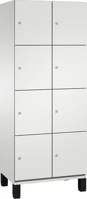 Produktbild von Fächerschrank, 2x4 Fächer, Abt. B 400 mm, Selbstbelüftungskonzept, BxTxH 800x525x1980 mm, RAL 7035