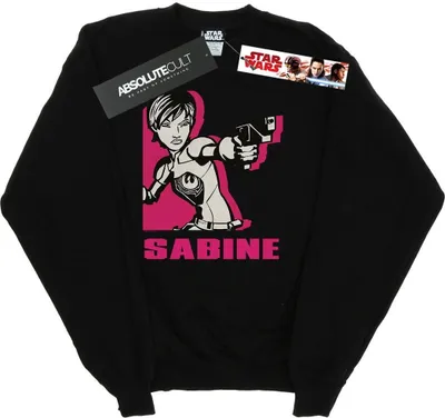 Produktbild von Star Wars - "Rebels Sabine" Sweatshirt für Herren BI46805 (M) (Schwarz)