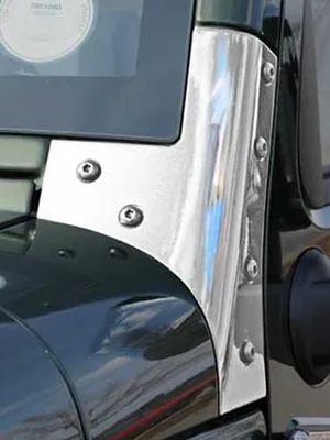 Zdjęcie produktu dla Para uchwytów do ram okiennych ze stali nierdzewnej Jeep Wrangler JK