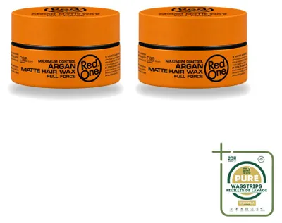 Produktbild von 2 x Red One Argan Matte Haarwachs - Matte Styling - 150 ml - Vorratspackung - 2 Stücke