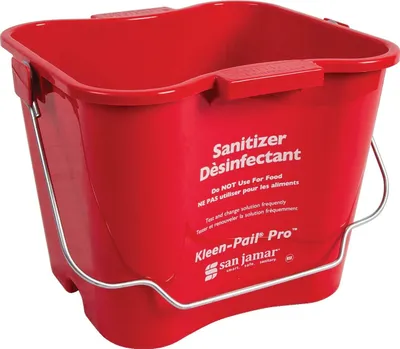 Zdjęcie produktu dla San Jamar, pojemnik, 6 litrów, czerwony, plastikowy