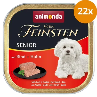Zdjęcie produktu dla animonda Vom Feinsten 82321, Dorosły, Każda rasa, Wołowina, Kurczak, 150 g, Bez soi