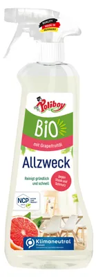 Produktbild von Poliboy Allzweckreiniger mit Sprühflasche - schnelle und effektive Reinigung für alle Oberflächen und Holzarten - Vegan - 500ml