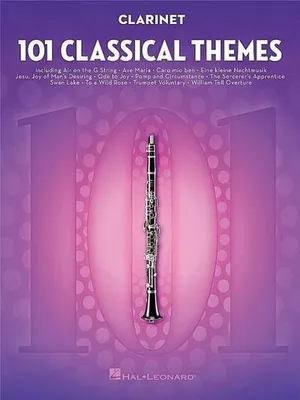 Obrázok produktu pre 101 Classical Themes for Clarinet Instrumental Sheet Music Songbook Hal Leonard Clarinet Solo Collection Includes Works by Beethoven Mozart Bach and More Beginner to Advanced Players