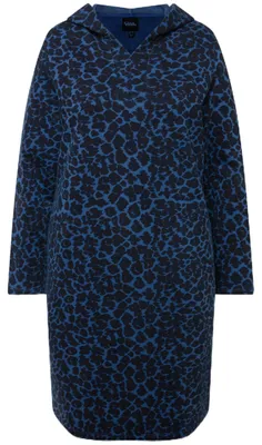 Produktbild von Ulla Popken, Damen, große Größen, Sweatkleid im Leodruck