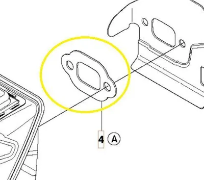 Zdjęcie produktu dla Uszczelka tłumika 445/450 Husqvarna