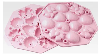 Produktbild von Cake-Pops Maker Form CANDY, Backform für Kuchen am Stiel, inklusive Zubehör (Stiele), Form für Kuchenlollis (Farbe: Rosa), Menge: 1 Stück
