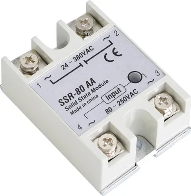 Produktbild von 80A Einphasiges Halbleiterrelais-Schaltmodul SSR-80AA 80-250VAC