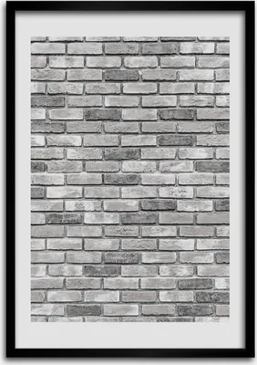 Produktbild von Bild - Bilderrahmen - Foto - 70 cm x 100 cm - MDF - Rahmen - Wandkunst - Backsteinmauer