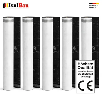 Unterspannbahn Dach 150g/m² Unterdeckbahn 375m² - 5 Rollen 1,5 x 50m SPB 150SKS