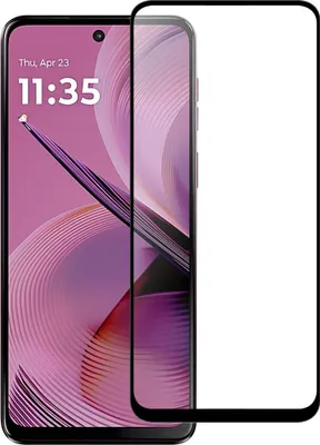 Produktbild von Motorola Moto G55 Displayschutz - Full-Cover 9H Panzerglas - Schwarz
