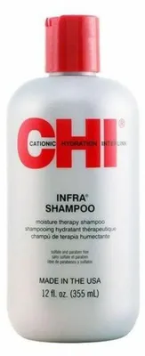 Imagen del producto de CHI Infra Champú, 300 ml, Champú, Para mujeres, Para todo tipo de cabello, Para cabello dañado, Antifrizz, Hidratante, Nutritivo, Reparador, Revitalizante, Aporta brillo, Aumenta el volumen, Envase