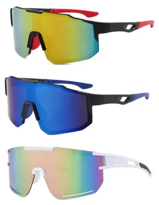 Produktbild von Set mit 3 Sportsonnenbrillen mit UV400-Schutz