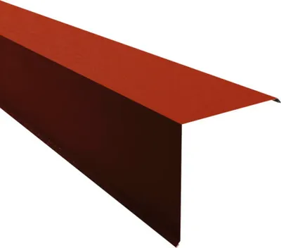 Produktbild von PRECIT Ortgangblech für Trapezblech Oxidrot RAL 3009 Shimoco 80µm 1000 mm x 230 mm x 230 mm x 0,5 mm