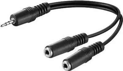 Immagine prodotto di Microconnect AUDLR02 cavo audio 0,2 m 3,5 mm 2 x 3,5 mm Nero