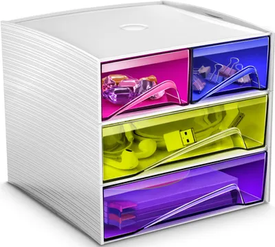 Produktbild von CEP Mini Schubladenbox MyCube 4 Schübe bunt