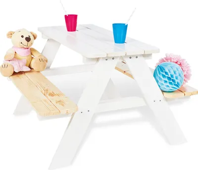 Produktbild von Kindersitzgarnitur 'Nicki für 4', weiß