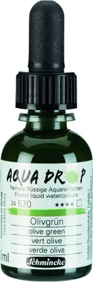 Immagine prodotto di Schmincke Aqua Drop Watercolour Olive Green 30ml 24570034 Illustrazione ad aerografo