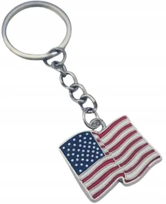 Obrázek produktu pro Klíčenka Vlajka USA Svoboda Síla Demokracie