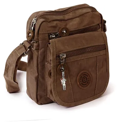 Image de Bag Street Femme Homme Sac croisé marron Nylon D2OTJ215N
