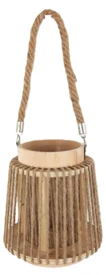 Produktbild von TrendLine Deko-Laterne Holz Ø 17 x 19 cm natur