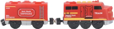 Immagine prodotto di Treno locomotiva d'azione a batteria potenti luci sonore Motore motorizzato treni per bambini ragazzi ragazze Fuoco elettrico fuoco fuoco