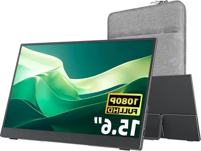 Produktbild von Tragbarer Monitor – Mobiler Bildschirm – Zusätzlicher Bildschirm – Laptop-Monitor – Reisebildschirm – 15,6 Zoll