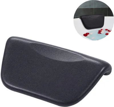 Produktbild von Badewannenkissen, PolyurethanBadekissen mit Saugnäpfen, Nackenkissen Kopfstütze für Badewanne Spa Whirlpool, Ergonomische Kopfstütze Kopf, Hals, Rücken und Schultern