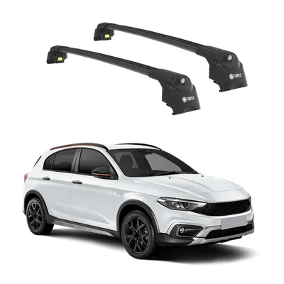 Produktbild von TURTLE DACHTRÄGER AIR-2 , Schwarz FIAT EGEA CROSS 2020 2021 2022 2023 2024 SUV