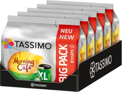 Produktbild von TASSIMO Kapseln Morning Café Filter XL T Discs 5 x 21 Getränke Kaffeekapseln
