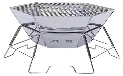 Image de Barbecue, en acier inoxydable, portable et léger