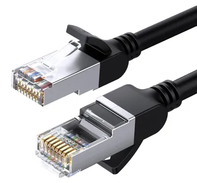 Image de Câble Ethernet Ugreen Cat 6 U/UTP, 1 m - Noir