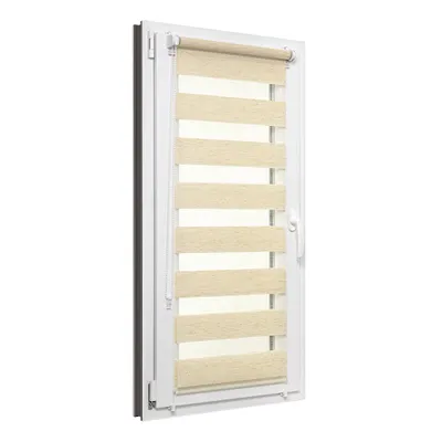 Obrázek produktu pro Roleta den a noc 50x150 cm, barva krémový melange, montáž bez vrtání