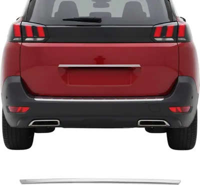 Image de Garniture de Hayon Coffre pour Peugeot 5008 2017-2020 acier inox